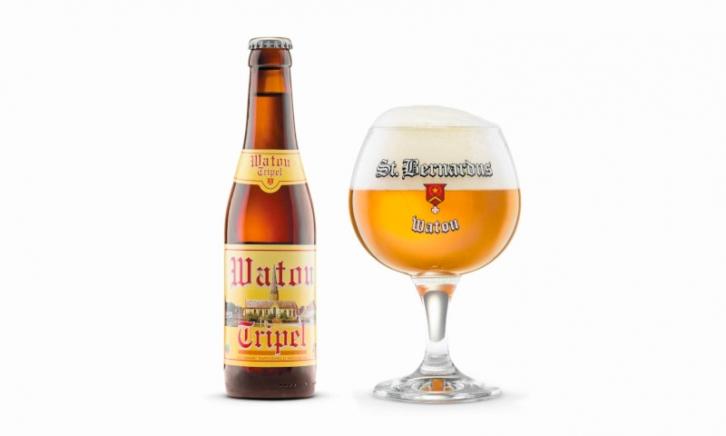 ST. Bernardus Watou Tripel flesje en glas